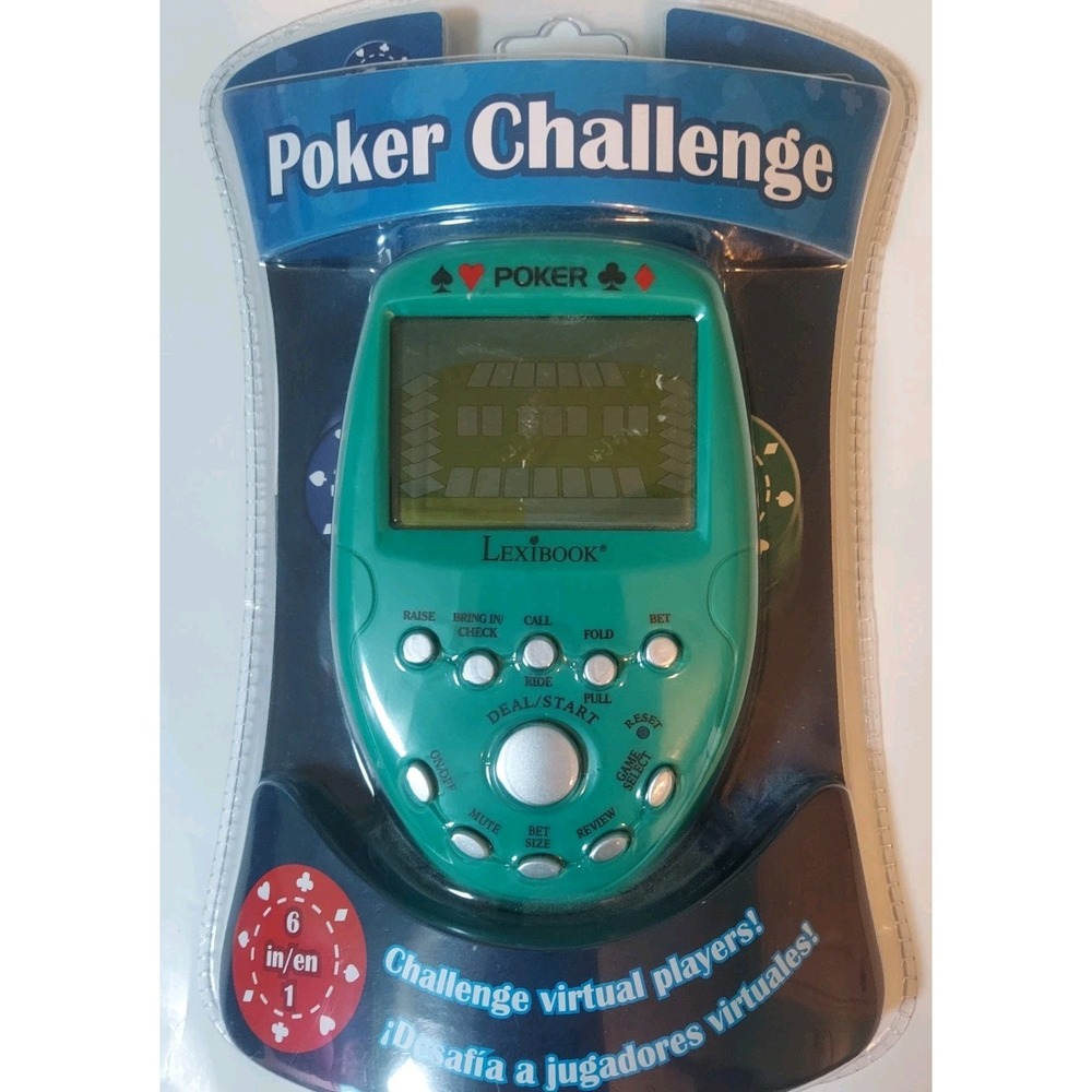 Lexbook Video Poker Challenge 6in1‎ Hand Held Game New In Package Travel